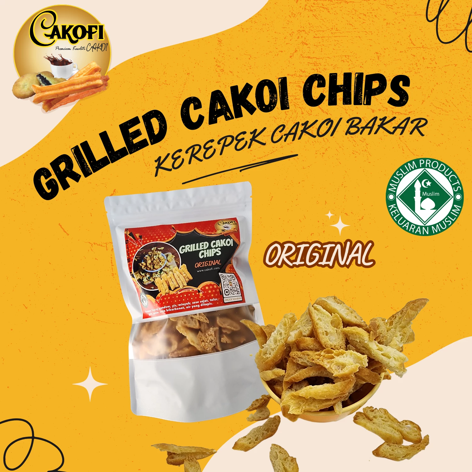 Grilled Cakoi Chips Perisa Asli